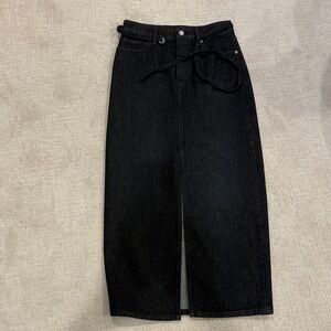Banana Republic Black Denim Skirt